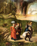 А. Дюрер. Бегство Лота с семьей из Содома (1509?)