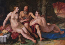 Х. Гольциус. Лот и его дочери (1616)
